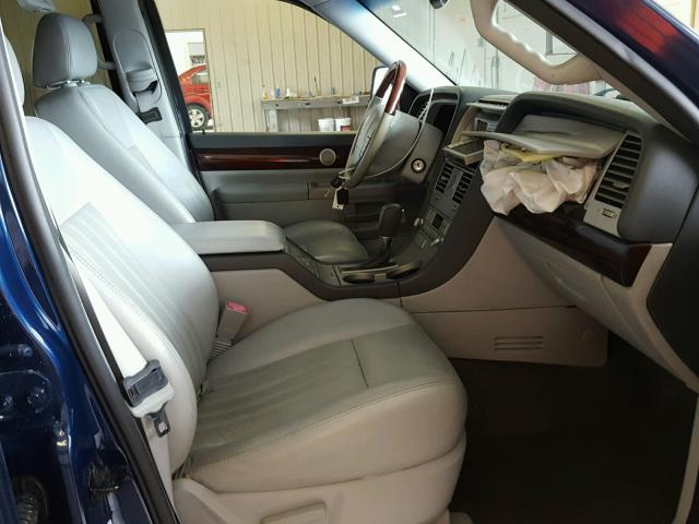 5LMEU68H85ZJ17117 - 2005 LINCOLN AVIATOR 蓝色 照片 5