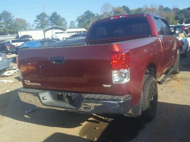 5TFRM5F11AX001062 - 2010 TOYOTA TUNDRA DOU MAROON photo 4