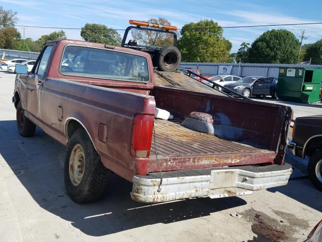 1FTEF25Y4MNA71497 - 1991 FORD F250 BROWN photo 3