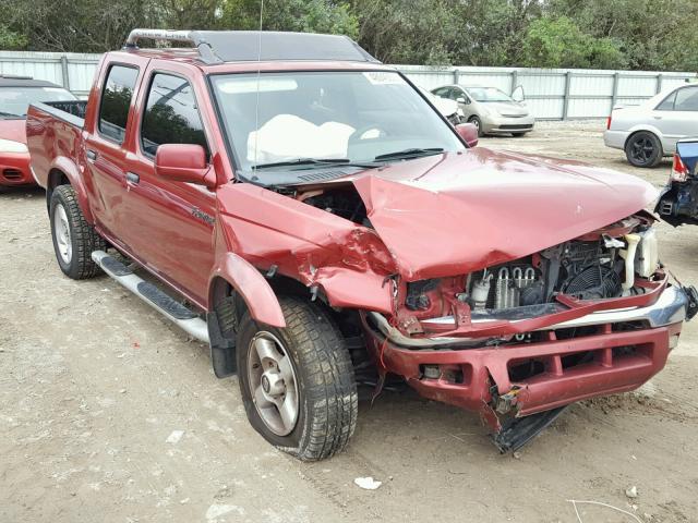 1N6ED27T6YC368776 - 2000 NISSAN FRONTIER C RED photo 1