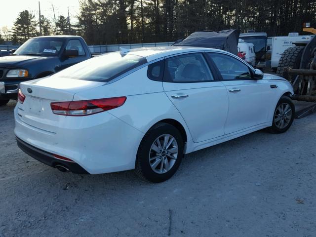 5XXGT4L30HG158612 - 2017 KIA OPTIMA LX WHITE photo 4