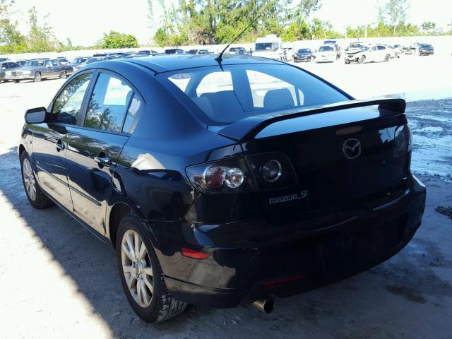 JM1BK323381781226 - 2008 MAZDA 3 S BLACK photo 3