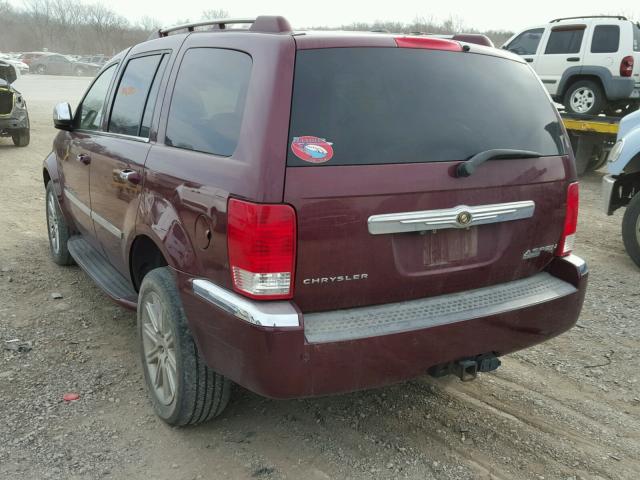 1A8HX58T39F715450 - 2009 CHRYSLER ASPEN LIMI RED photo 3