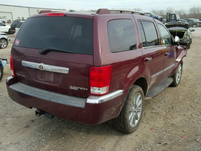 1A8HX58T39F715450 - 2009 CHRYSLER ASPEN LIMI RED photo 4