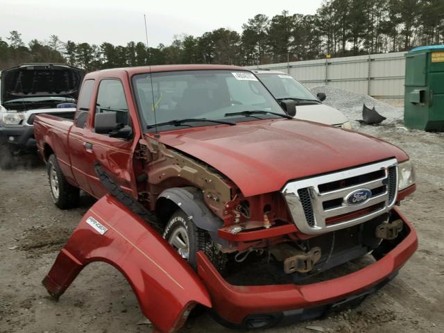 1FTYR44EX9PA06656 - 2009 FORD RANGER SUP BURGUNDY photo 1