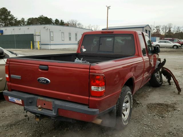 1FTYR44EX9PA06656 - 2009 FORD RANGER SUP BURGUNDY photo 4