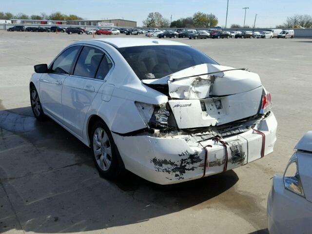 1HGCP26819A122389 - 2009 HONDA ACCORD EXL WHITE photo 3