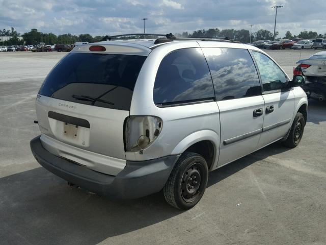 1D4GP25R85B298423 - 2005 DODGE CARAVAN SE GRAY photo 4