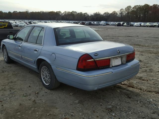 2MEFM74W0YX621661 - 2000 MERCURY GRAND MARQ BLUE photo 3