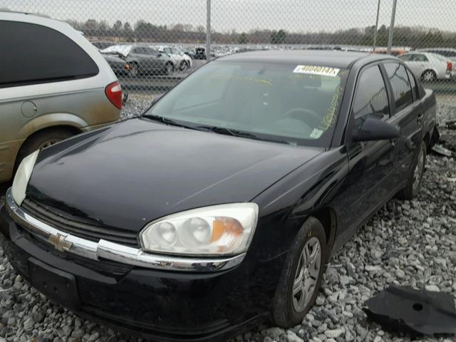 1G1ZS52F15F194437 - 2005 CHEVROLET MALIBU BLACK photo 2