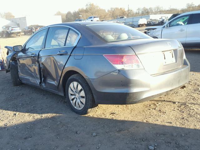 1HGCP26379A150010 - 2009 HONDA ACCORD LX GRAY photo 3