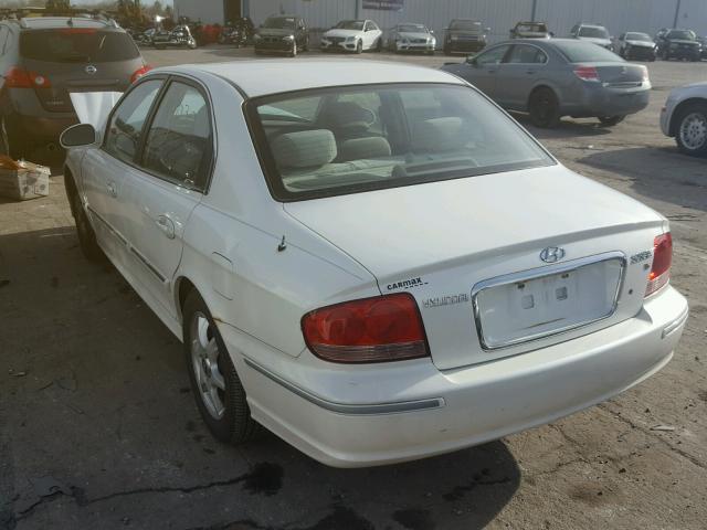 KMHWF35H15A196715 - 2005 HYUNDAI SONATA GLS WHITE photo 3