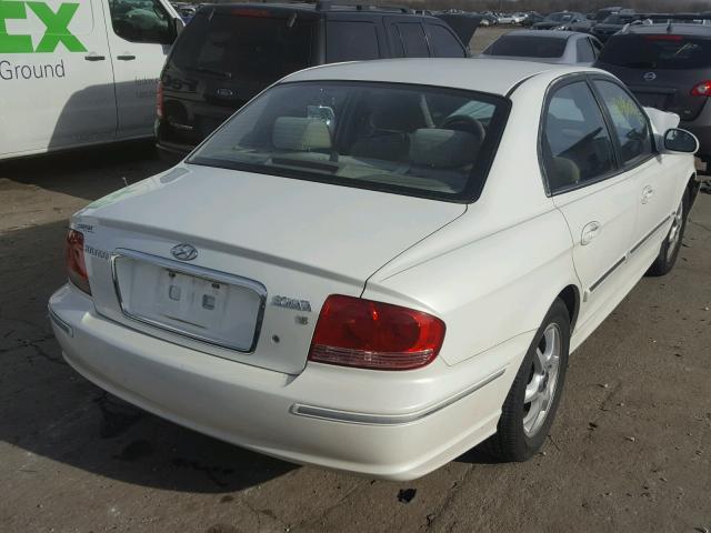 KMHWF35H15A196715 - 2005 HYUNDAI SONATA GLS WHITE photo 4