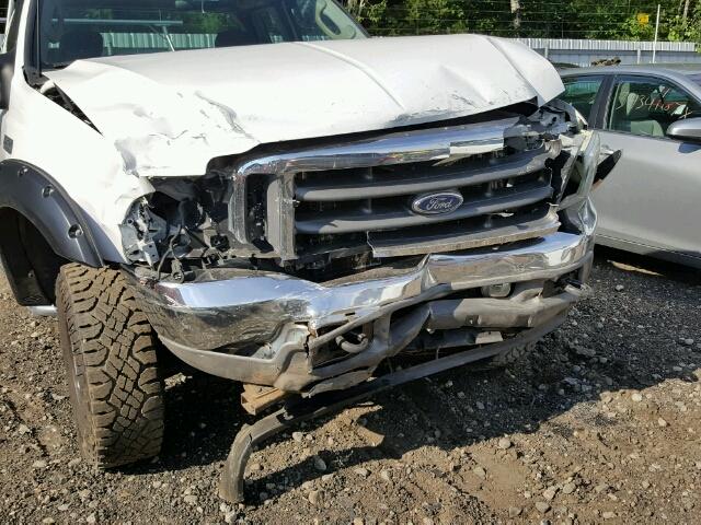 3FTNX21L93MB40314 - 2003 FORD F250 SUPER WHITE photo 9