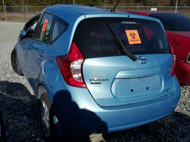 3N1CE2CP2FL435460 - 2015 NISSAN VERSA NOTE BLUE photo 3