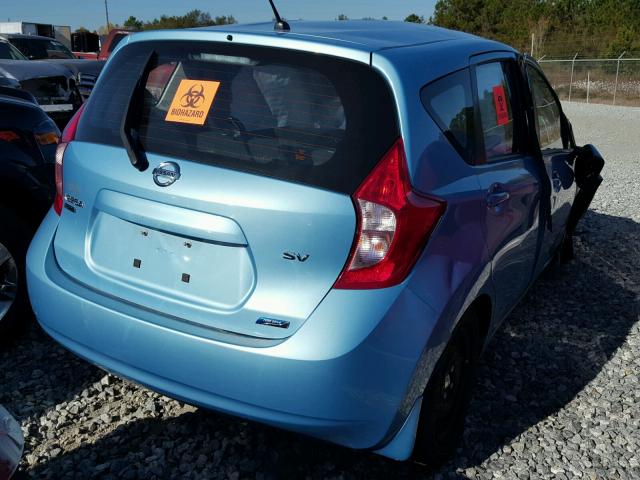 3N1CE2CP2FL435460 - 2015 NISSAN VERSA NOTE BLUE photo 4