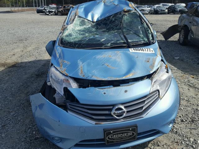 3N1CE2CP2FL435460 - 2015 NISSAN VERSA NOTE BLUE photo 9