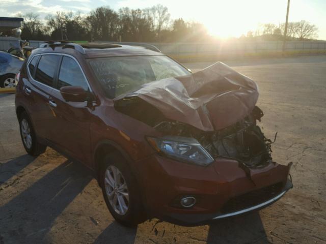 5N1AT2MT7FC779265 - 2015 NISSAN ROGUE S MAROON photo 1