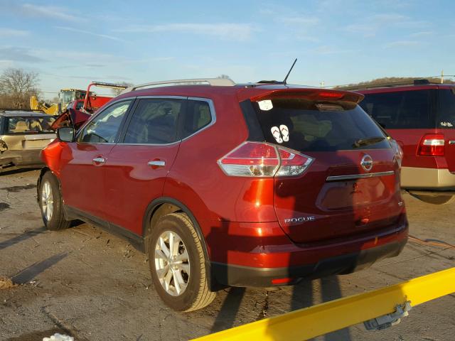 5N1AT2MT7FC779265 - 2015 NISSAN ROGUE S MAROON photo 3