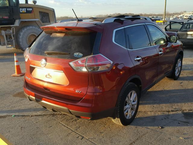 5N1AT2MT7FC779265 - 2015 NISSAN ROGUE S MAROON photo 4