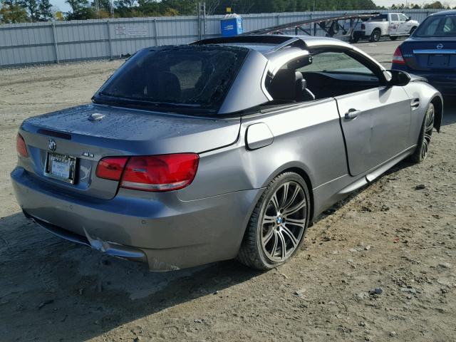 WBSWL93578P330923 - 2008 BMW M3 GRAY photo 4