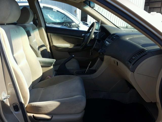 1HGCM56334A031664 - 2004 HONDA ACCORD LX TAN photo 5