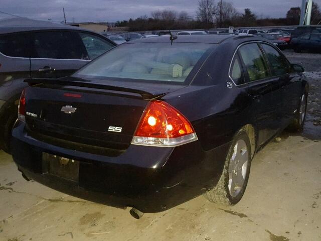 2G1WD58C069161675 - 2006 CHEVROLET IMPALA SUP BLACK photo 4