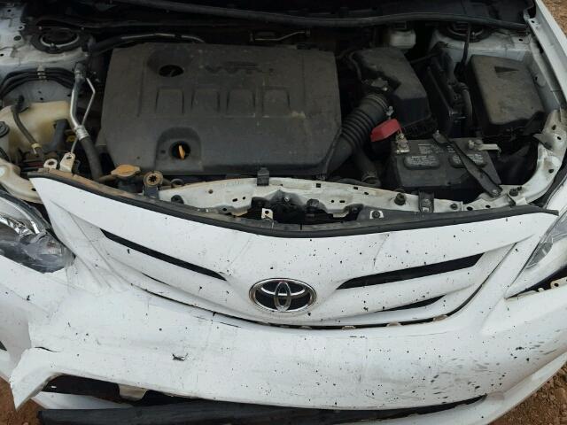 2T1BU4EEXDC110977 - 2013 TOYOTA COROLLA BA WHITE photo 7