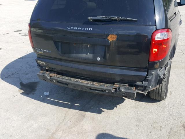 1D4GP25E97B258514 - 2007 DODGE CARAVAN SE BLACK photo 9