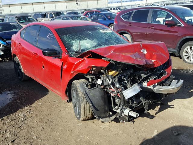 1C3CDFBBXFD435634 - 2015 DODGE DART SXT RED photo 1