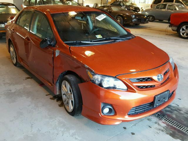 2T1BU4EE3DC066580 - 2013 TOYOTA COROLLA BA ORANGE photo 1