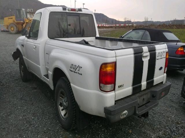 1FTYR10CXWTA74039 - 1998 FORD RANGER WHITE photo 3