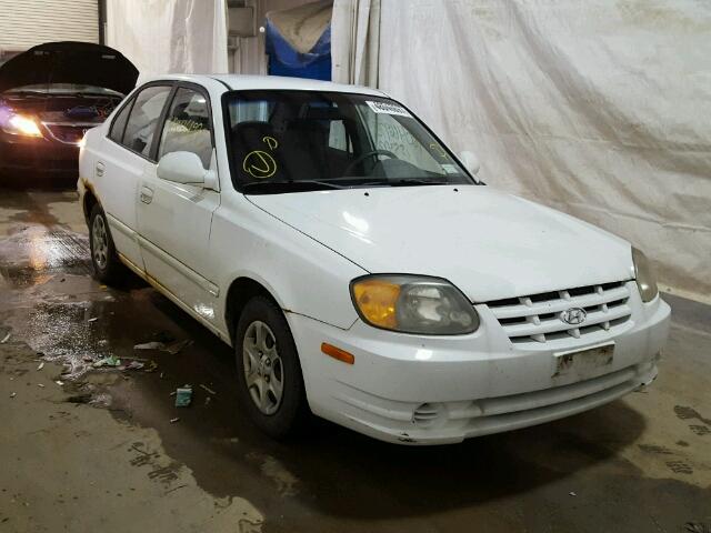 KMHCG45C03U474932 - 2003 HYUNDAI ACCENT GL WHITE photo 1