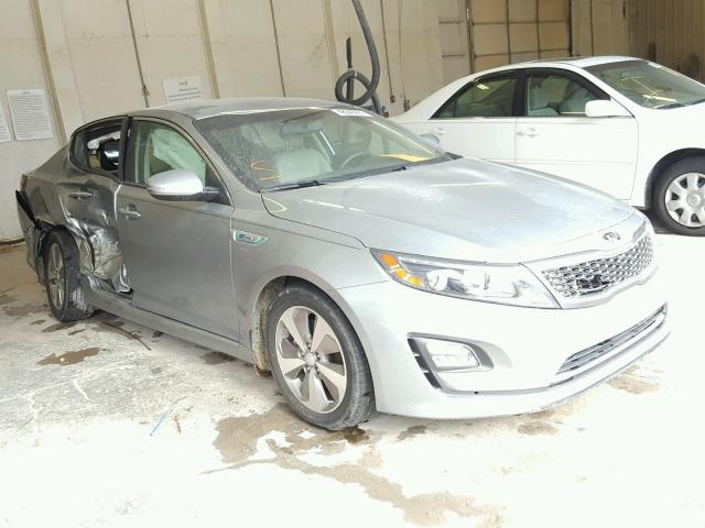 KNAGN4AD3F5091377 - 2015 KIA OPTIMA HYB GRAY photo 1