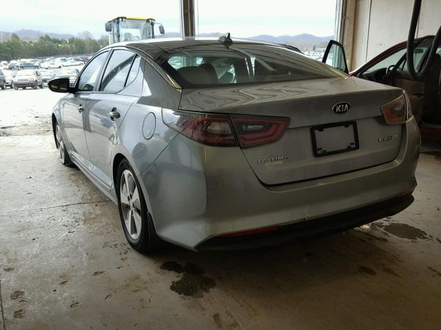 KNAGN4AD3F5091377 - 2015 KIA OPTIMA HYB GRAY photo 3