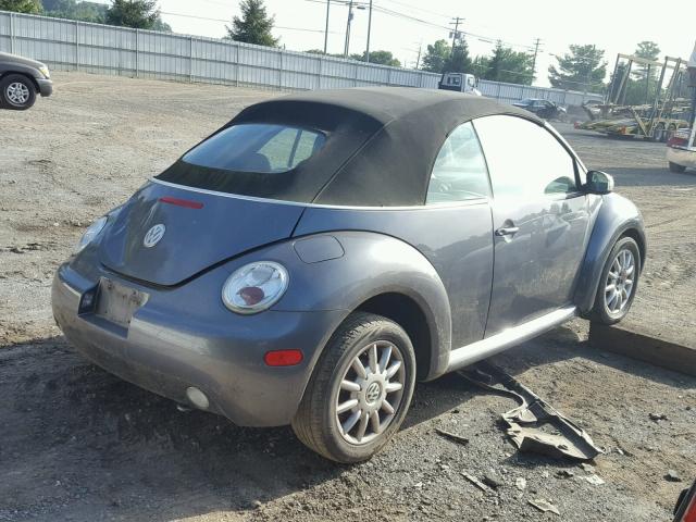 3VWCM31Y75M368524 - 2005 VOLKSWAGEN NEW BEETLE 灰色 照片 4