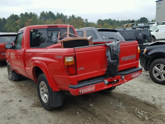 4F4YR12U82TM11640 - 2002 MAZDA B3000 RED photo 3