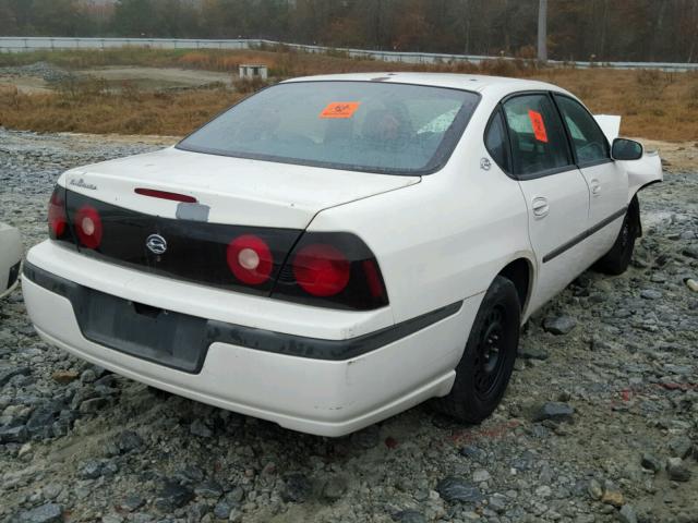 2G1WF55K849375641 - 2004 CHEVROLET IMPALA WHITE photo 1