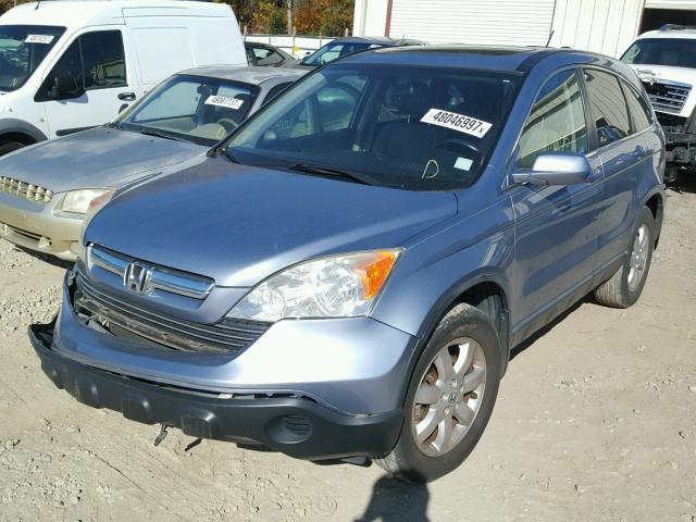 JHLRE38757C072514 - 2007 HONDA CR-V EXL BLUE photo 2