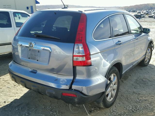 JHLRE38757C072514 - 2007 HONDA CR-V EXL BLUE photo 4