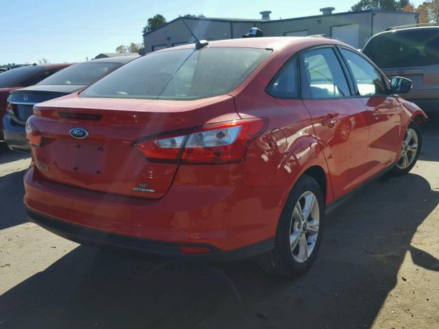 1FADP3F20DL145766 - 2013 FORD FOCUS SE RED photo 4