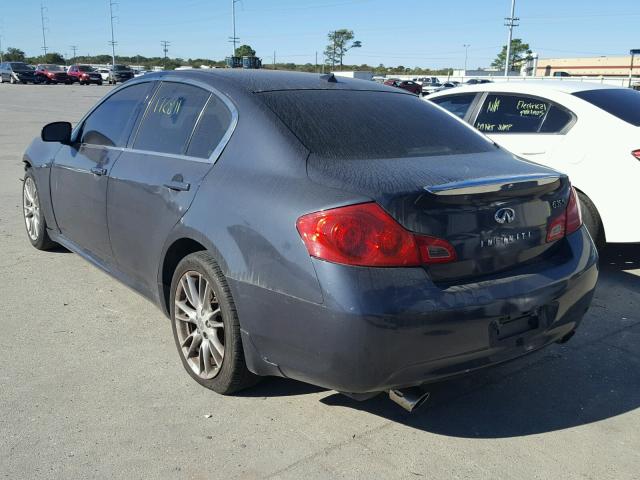 JNKBV61E27M728766 - 2007 INFINITI G35 GRAY photo 3