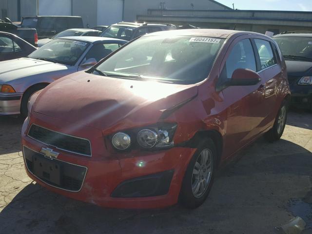 1G1JC6SH5D4117498 - 2013 CHEVROLET SONIC LT RED photo 2