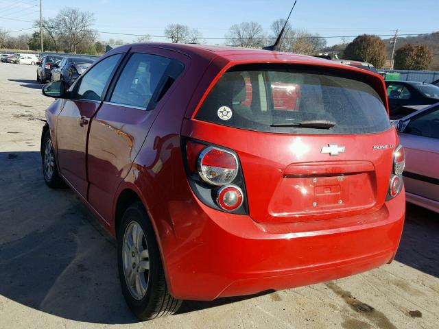 1G1JC6SH5D4117498 - 2013 CHEVROLET SONIC LT RED photo 3