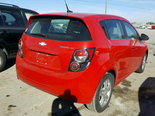 1G1JC6SH5D4117498 - 2013 CHEVROLET SONIC LT RED photo 4