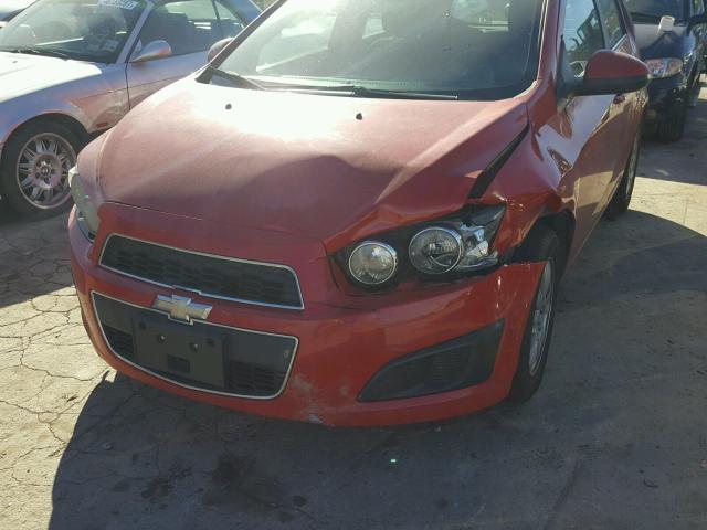 1G1JC6SH5D4117498 - 2013 CHEVROLET SONIC LT RED photo 9