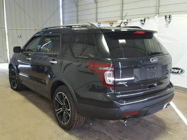 1FM5K8GT1DGB50917 - 2013 FORD EXPLORER S BLACK photo 3