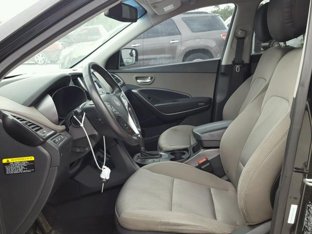 5XYZU3LBXDG065707 - 2013 HYUNDAI SANTA FE S BLACK photo 5
