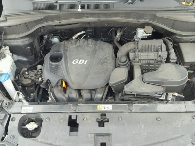 5XYZU3LBXDG065707 - 2013 HYUNDAI SANTA FE S BLACK photo 7