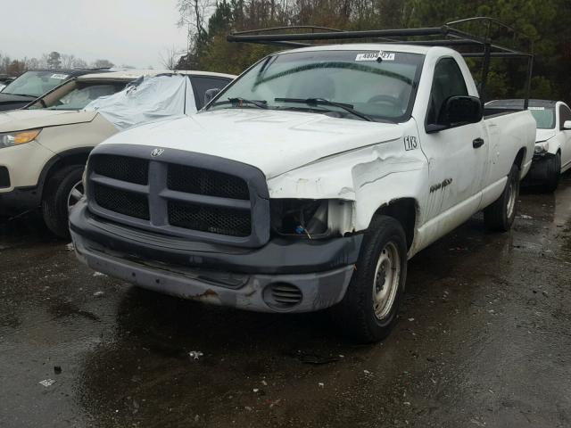 1D7HA16K44J249518 - 2004 DODGE RAM 1500 S WHITE photo 2